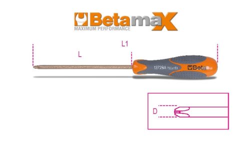 Beta 1272BA Csavarhúzó Phillips®-csavarokhoz, szikramentes