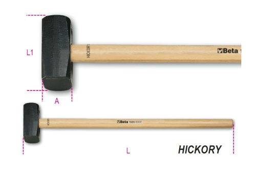 Beta 1381 Hosszú ráverő kalapács Hickory nyéllel
