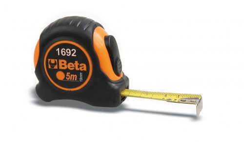 Beta 1692 Mérőszalag, ütésálló bimateriál ABS-ház, acélszalag, pontossági osztály: II 
