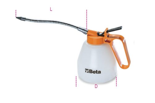 Beta 1753 Pumpás olajozó műanyag kanna, flexibilis csővel