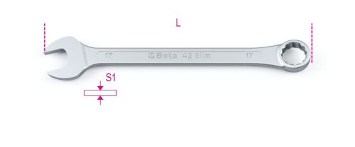 Beta 42SLIM vékonyított végű csillag-villáskulcsok