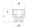 Beta 720FTX 1/2"-os gépi Torx®-dugókulcs ütvecsavarbehajtókhoz, foszfátozott 
