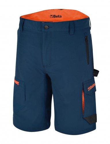 Beta 7661B Sokzsebes elasztikus bermuda munkanadrág, könnyített kivitel Slim fit