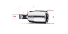   Beta 900LP 1/4"-os Csavarhúzó-dugókulcs hasítottfejű csavarokhoz, krómozott, barnított hegy 