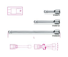 Beta 910AN 3/8”-os gömbvégű toldó