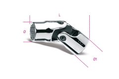   Beta 910AS/SN 3/8"-os Tizenkétszögű csuklós dugókulcs colos méretezéssel