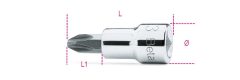   Beta 910PH 3/8"-os Csavarhúzó-dugókulcs Phillips®-csavarokhoz, krómozott, barnított fej