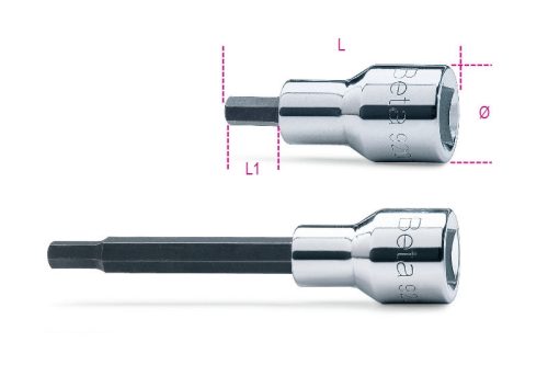 Beta 920PE 1/2"-os imbusz-dugókulcs, krómozott, barnított hegy