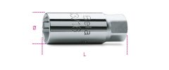 Beta 956E 3/8”-os gyertya-dugókulcs, krómozott, hatlapú