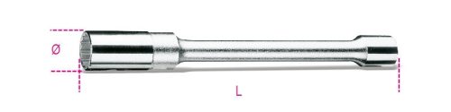 Beta 956L 1/2”-os gyertyakulcs, tizenkétszög-profil, hosszított kivitel