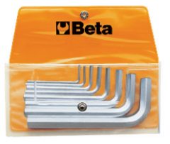   Beta 96/B8 8 részes hajlított imbuszkulcs szerszám készlet műanyag dobozban