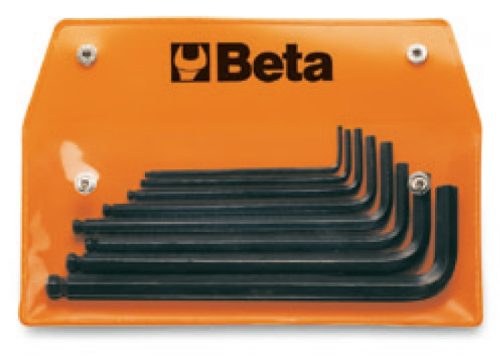 Beta 96BP-AS/8 8 részes hajlított gömbfejű imbuszkulcs szerszám készlet műanyag dobozban