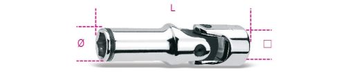 Beta 960SN Izzítógyertya kulcs dízel motorokhoz, krómozott