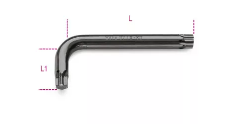 Beta 97TX 60 Hajlított Torx(R)-imbuszkulcs, barnított