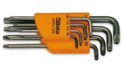   Beta 97RTX/SC8 8 részes hajlított Tamper Resistant Torx® imbuszkulcs szerszám készlet tartóval
