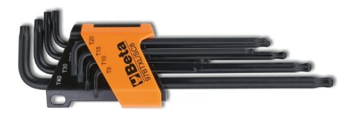 Beta 97BTXL/SC8 8 darabos hajlított, egyik végén gömbölyű csavarhúzó készlet Torx® csavarokhoz
