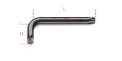 Beta 97TX Hajlított Torx(R)-imbuszkulcs, barnított