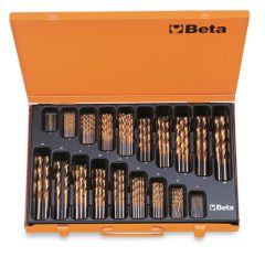   Beta 414/C116 rövid csigafúró szerszám készlet kofferban