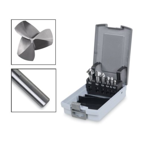 Beta 426A/SP6 6 darabos süllyesztő maró készlet, három aszimmetrikus vágóéllel, gyorsacélból (HSS)