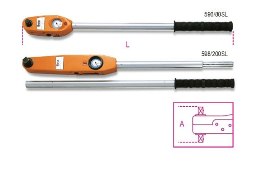 Beta 596/40SL 8-400 Nm Mérőtárcsás nyomatékkulcs Jobbos és balos Pontosság: ±4% 3/4"