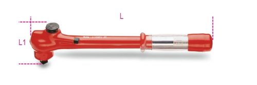 Beta 606MQ/50 Nyomatékkulcs hangjelzéssel, irányváltós racsnival 1/2" 5-50Nm