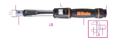Beta 669N/30 kioldó hengeres nyomatékkulcs 60-300 Nm tartománnyal és 14x18 mm-es csatlakozóval