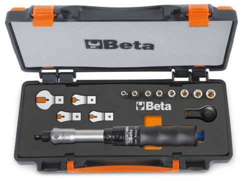 Beta 671B/C5 1 nyomatékkulcs 604B/5, 1 irányváltós racsni, 8 hatlapú dugókulcs és 4 villáskulcs