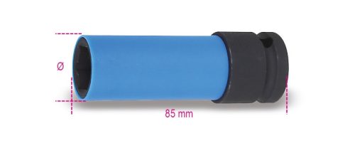 Beta 720LC 17 Gépi dugókulcs kerékanyákhoz színes polimer betétekkel