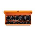   Beta 720B/C12 12 db darabos tizenkétszögű gépi dugókulcs készlet, barnított, fémdobozban