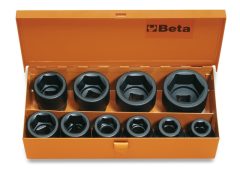   Beta 728/C10 10 db 3/4"-os gépi dugókulcs, fémdobozban