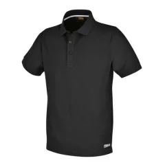   Beta 7552N Három gombos pólóing, piqué pamut, 200 g/m2, fekete