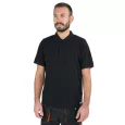 Beta 7552N Három gombos pólóing, piqué pamut, 200 g/m2, fekete