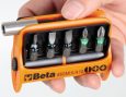 Beta 860TX/A10 10 csavarhúzóbetét és mágneses gyorslazítású betéttartó, műanyag dobozban