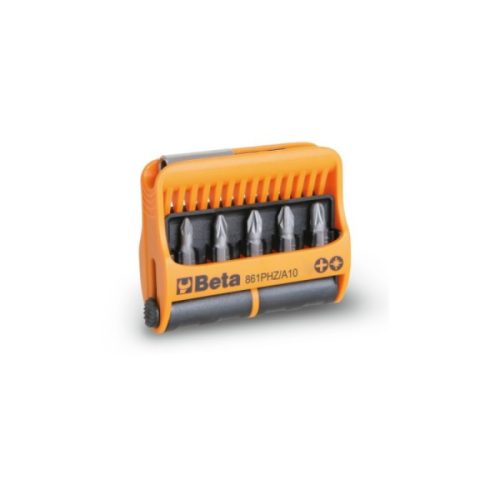Beta 861PHZ/A10 10 darab csavarhúzóbetét, mágneses betéttartóval, tokban