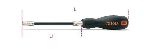 Beta 897 1/4"-os flexibilis betéttartó csavarhúzónyéllel