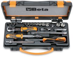   Beta 900/C13-8 13 hatlapú dugókulcs és 8 tartozék, fémdobozban