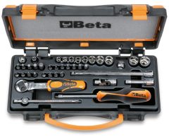   Beta 900/C11 11 hatlapú dugókulcs, 20 csavarhúzóbetét és 8 betéttartó