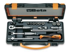   Beta 900AS/MB-C17 10 hatlapú dugókulcs és 7 tartozék fémdobozban