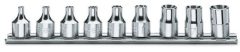   Beta 910FTX/SB9 9 részes dugókulcs szerszám készlet Torx®-csavarokhoz (910FTX cikk) tartón