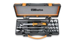 Beta 910B/C16Q 16 dugókulcs és 5 tartozék fémdobozban 