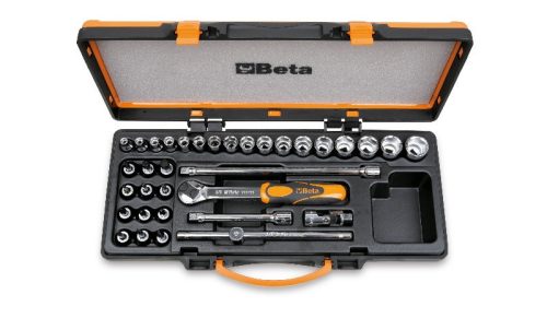 Beta 910B/C29 17 dugókulcs 12 csavarhúzó-dugókulcs és 5 tartozék fémdobozban 