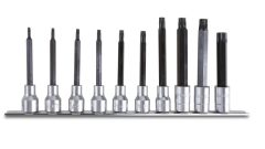   Beta 920TX-L/SB10 10 darabból álló hosszú hatszögű külső dugókulcs készlet (920TX/L cikk.) Torx® csavarokhoz tartóban