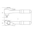 Beta 920MQ/55A 1/2”-os irányváltós racsni
