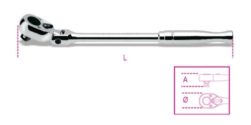 Beta 920M/56 1/2”-os irányváltós csuklós fémracsni