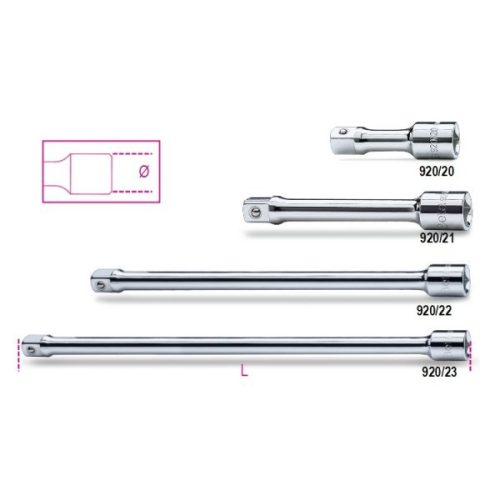 Beta 920/20÷920/23 toldók, választható méretekben 1/2"-os 