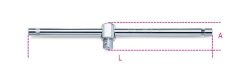 Beta 928/42 3/4”-os csúszkás T-hajtószár, krómozott