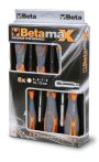   Beta 944BX/D6 6 részes dugókulcs-csavarhúzó szerszám készlet bi-materiál nyéllel 