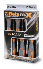   Beta 944BX/D6 6 részes dugókulcs-csavarhúzó szerszám készlet bi-materiál nyéllel 