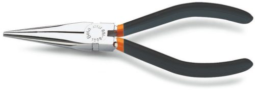 Beta 1009 160 Extra hosszú, félkerekcsőrű műszerészfogó kétrétegű csúszásmentes PVC-bevonattal 