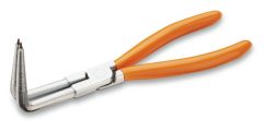   Beta 1034L 90°-os hajlított hosszúcsőrű Seeger-fogó, krómozott, PVC-bevonatú nyéllel